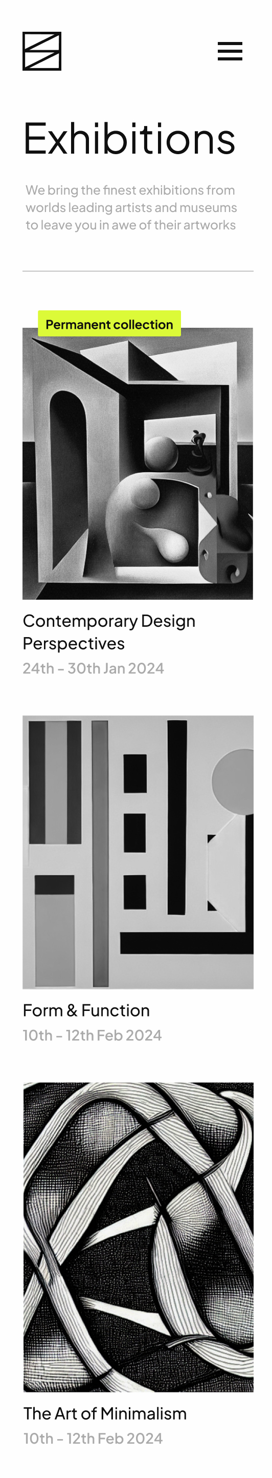 Screen design displayed in a mockup